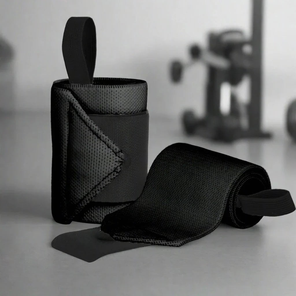 Protege Poignet - WeightLiftingWristWraps™ - Noir - ConditionPhysix